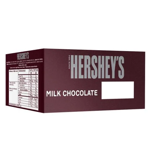 HERSHEY'S DISPLAY TABLETAS MILK CHOCOLATE 43 GR X 12 UNIDS - Imagen 2