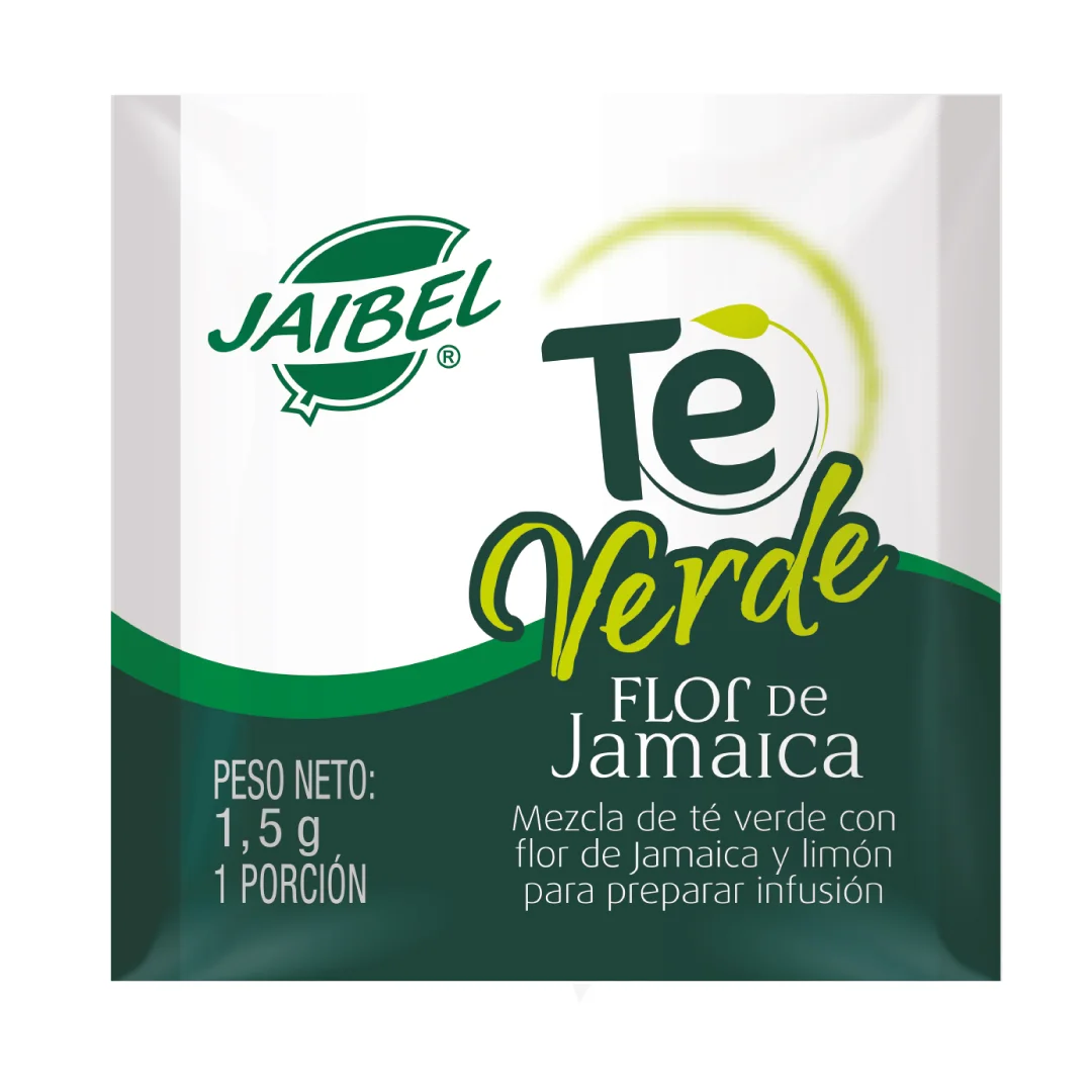 JAIBEL TÉ VERDE - FLOR JAMAICA X50 SOBRES - Imagen 3