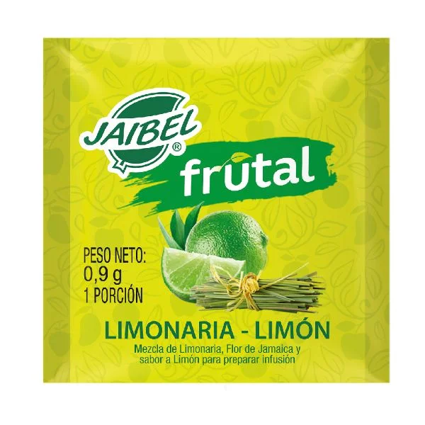 JAIBEL FRUTAL LIMONARIA- LIMÓN X 20 SOBRES - Imagen 3