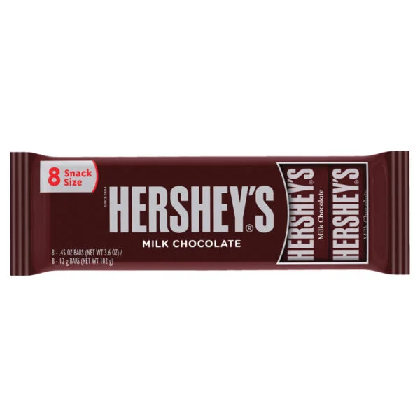 HERSHEY'S CHOCOLATE 8 PACK 102 GR