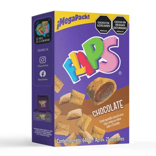 FLIPS CHOCOLATE CAJA 640G