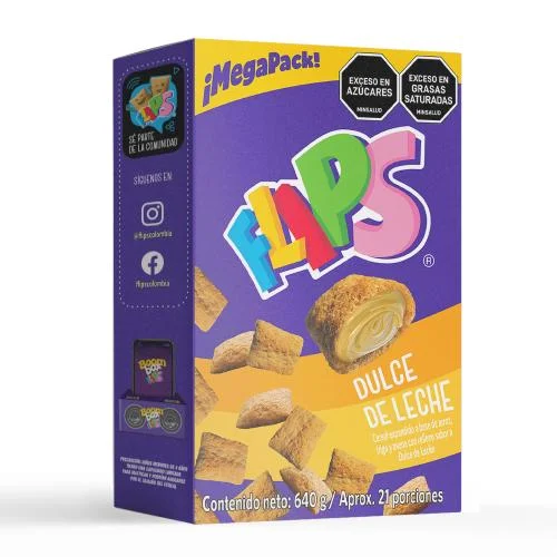 FLIPS DULCE DE LECHE CAJA 640G