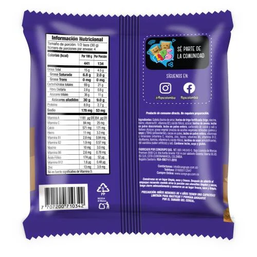 FLIPS CHOCOLATE BOLSA 120G - Imagen 2
