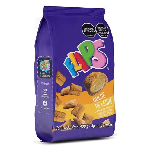 FLIPS DULCE DE LECHE BOLSA 400G