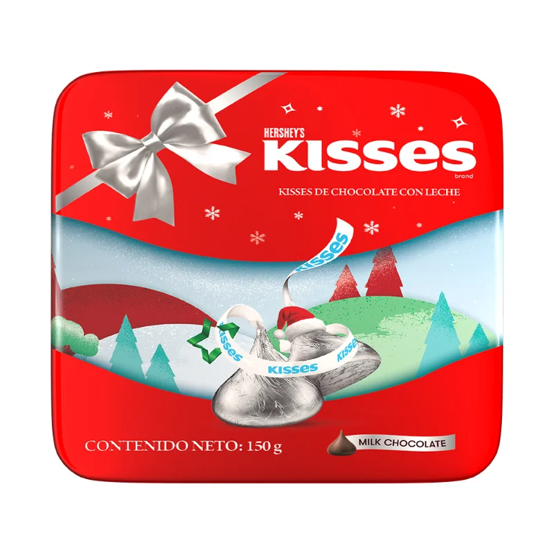 HERSHEY'S NAVIDAD CAJA KISSES 150GR