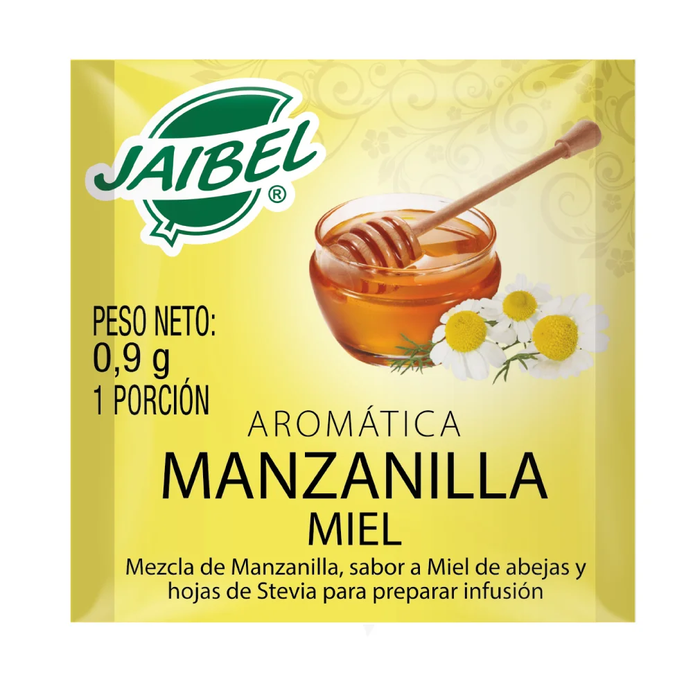 JAIBEL PLUS MANZANILLA - MIEL X 20 SOBRES - Imagen 3