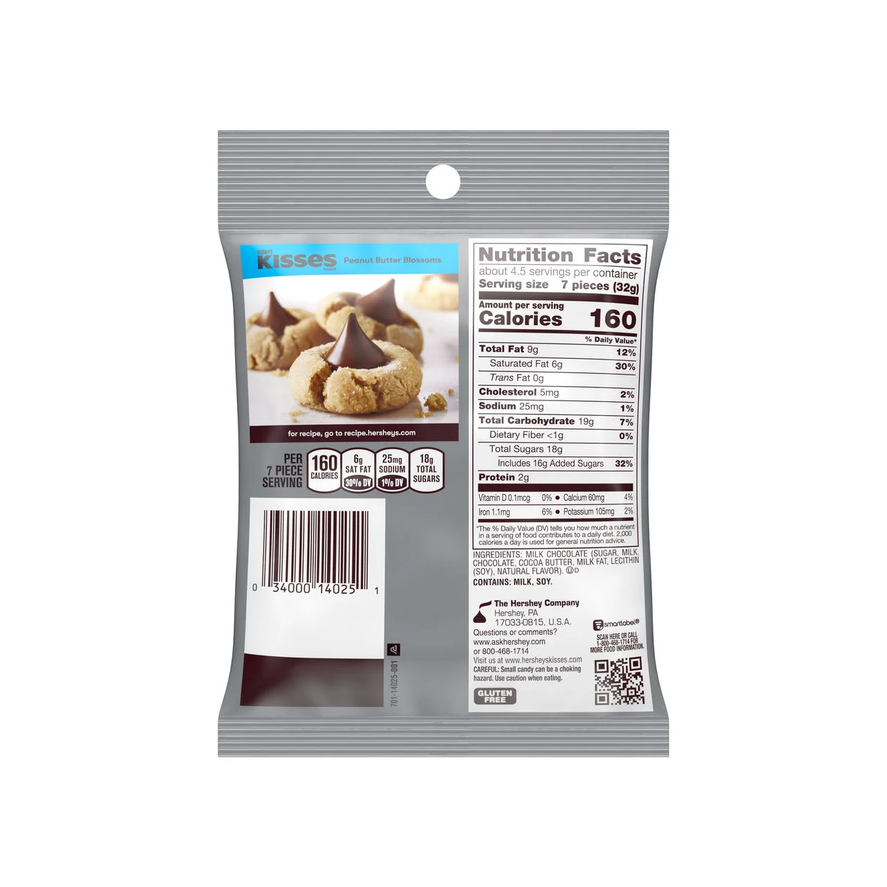 HERSHEY´S KISSES CHOCOLATE 137 GR - Imagen 2