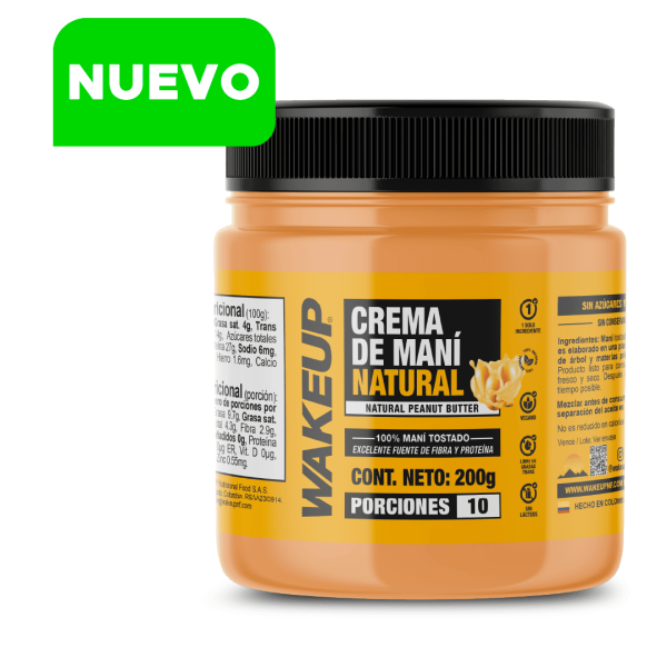 WAKEUP CREMA DE MANÍ NATURAL 200G