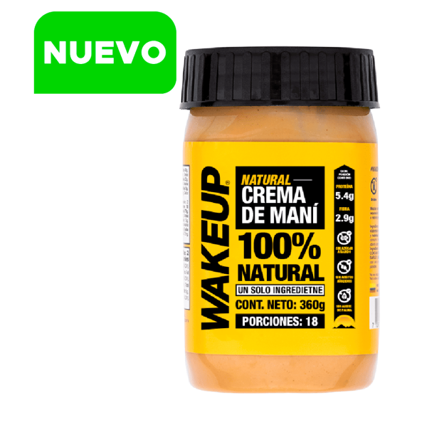 WAKEUP CREMA DE MANÍ NATURAL 360G