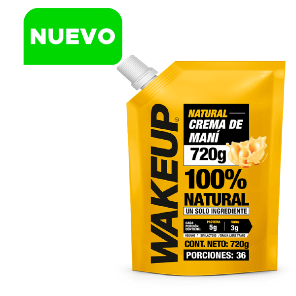 WAKEUP CREMA DE MANÍ NATURAL 720G