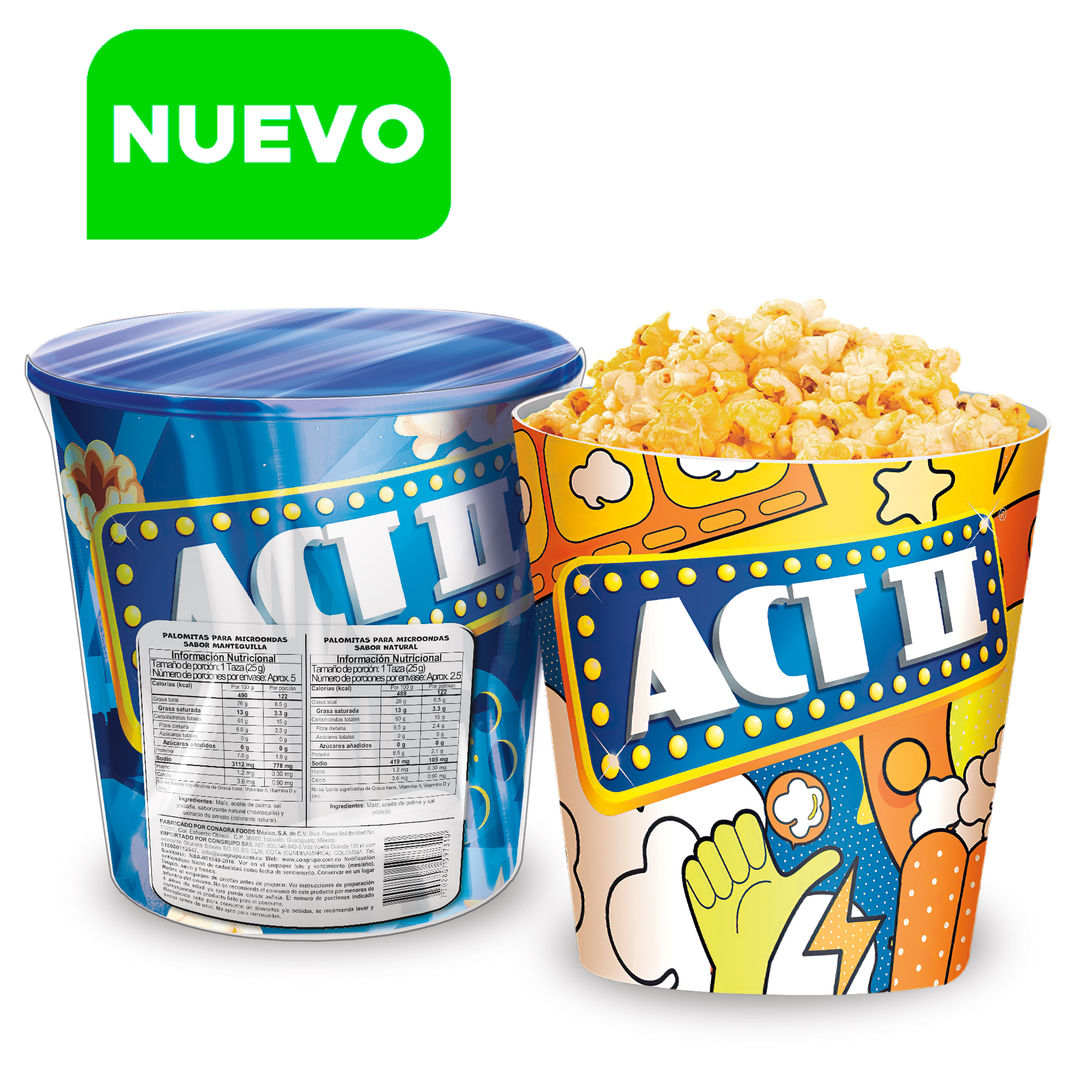 ACT II 3 PACK SURTIDO 240G + 1 BOWL GRATIS