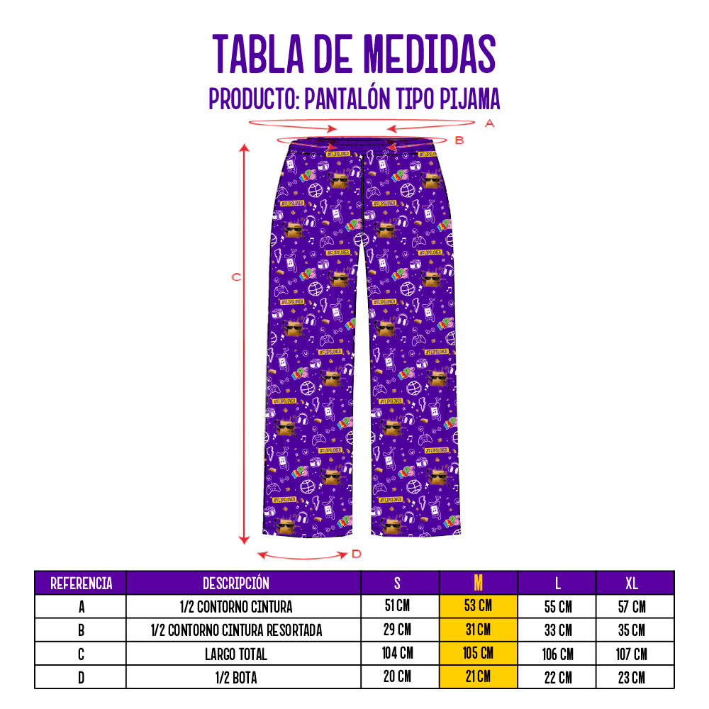 FLIPS PANTALÓN PIJAMA TALLA M - Imagen 2