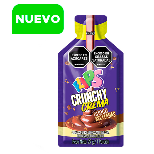 FLIPS CRUNCHY CREMA CHOCO AVELLANAS 27GR